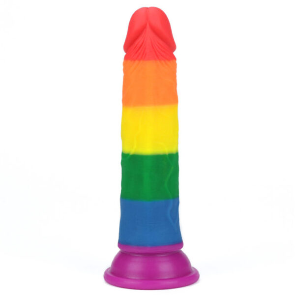 7″ Rainbow Dildo